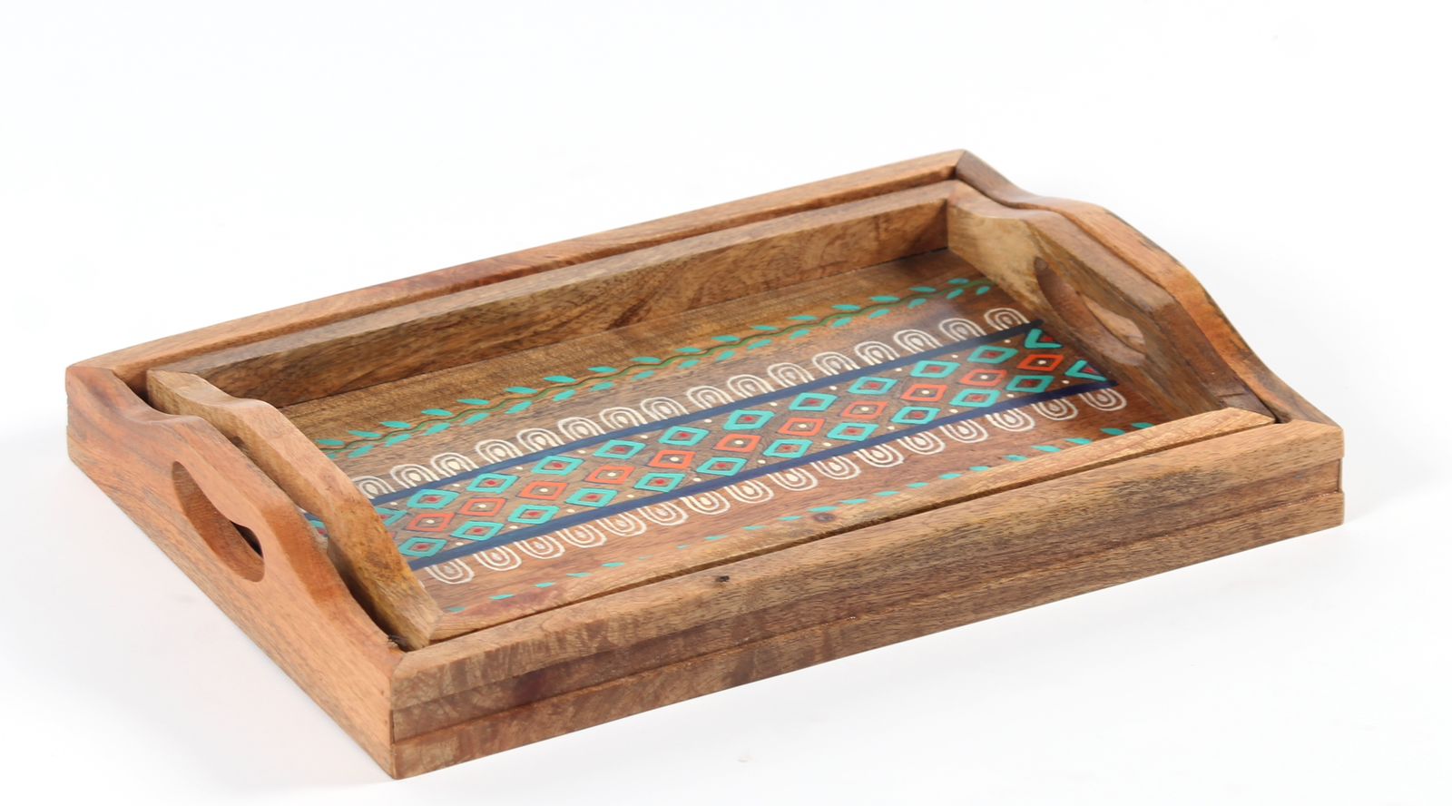 Bel Patti Wood Serving Trays (Set of 2)