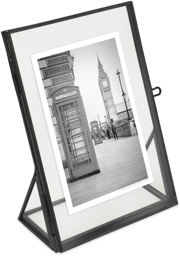 Nora Free Standing Metal Photo Frame (Black)