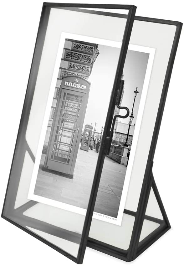 Nora Free Standing Metal Photo Frame (Black)